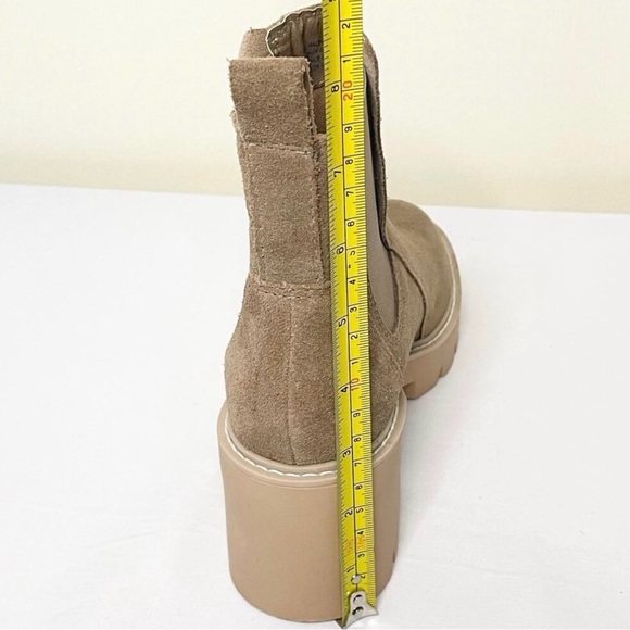 Dolce Vita Halina Suede Lug Sole Ankle Boots. Women’s. Size 8.5. Tan Booties - Picture 6 of 9